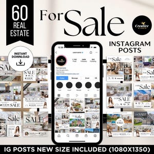 60 Luxury For Sale Instagram Posts Social Media Listing Update Posts Real Estate Instagram Posts For Sale Social Media Post, Canva templates
