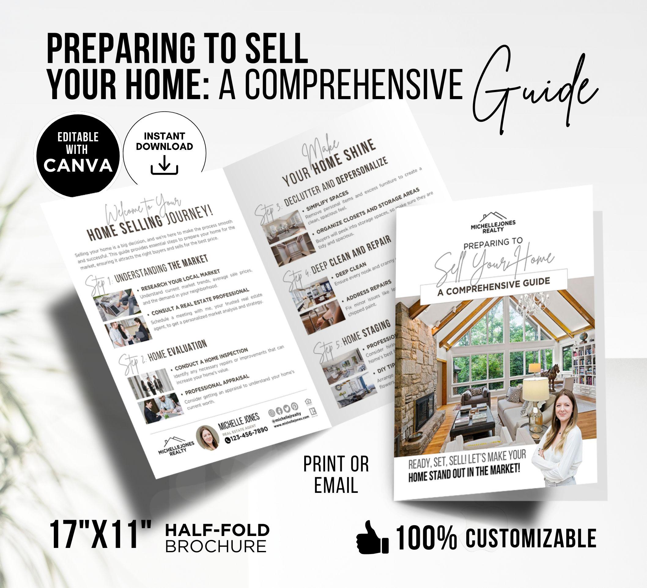 Home Selling Prep Brochure, Real Estate Stats Selling Your Home ...