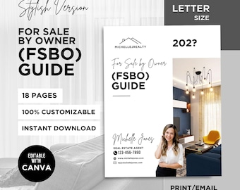 Guia FSBO 2026: Imóveis à Venda pelo Proprietário | Guia de Marketing Imobiliário | Guia de Venda de Imóveis para Corretores | Material de Apoio no Canva