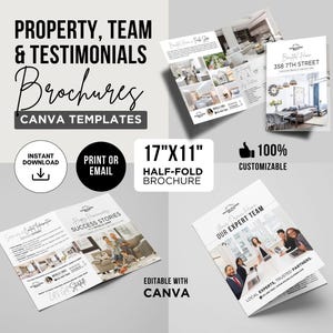 Real Estate Brochure Template Property Listing Brochure Real Estate Team Brochure Real Estate Template Testimonials Real Estate Marketing