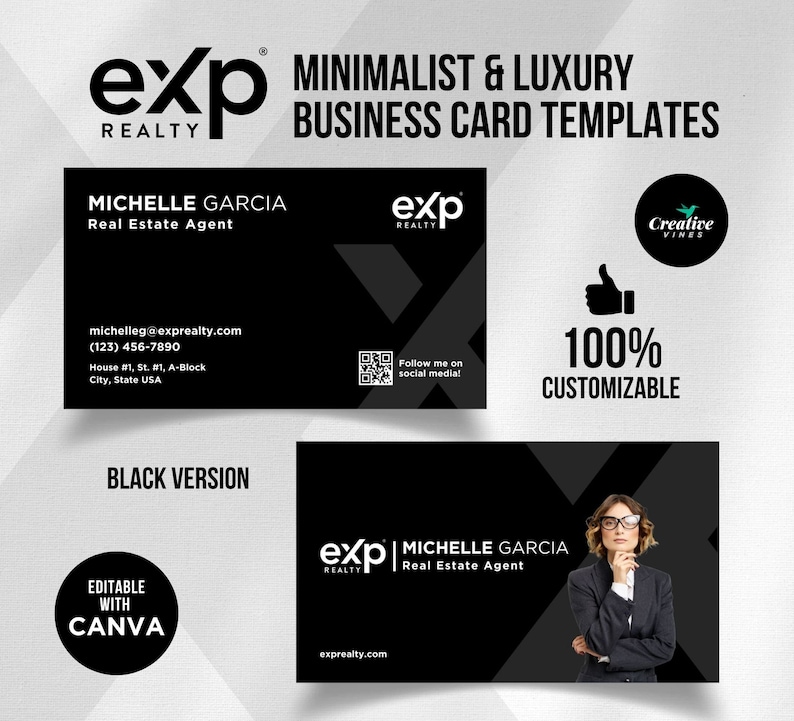 Minimalist Business Card with QR code, Luxury Business Card with QR Code, Minimalist Business Card, Minimalist Business Card Template Canva Minimalist Business Card with QR code, Luxury Business Card with QR Code, Minimalist Business Card, Minimalist
