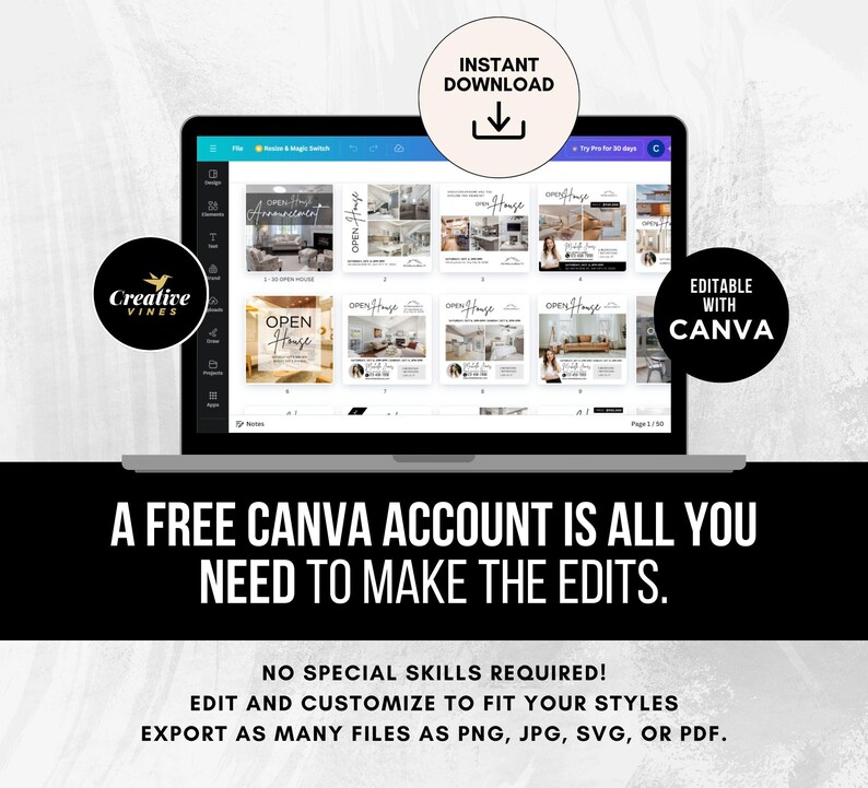 250 Open House Social Media Posts Real Estate Open House Instagram ...