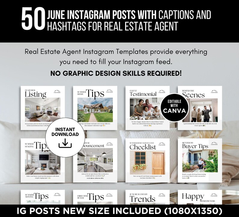Luxury Real Estate June Instagram Posts With Captions and Hashtags ...