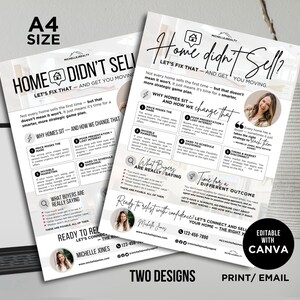 Real Estate Expired Listing Flyer Real Estate Marketing, Real Estate Template, Expired Listing Letter, New Agent Intro New Agent Flyer Canva