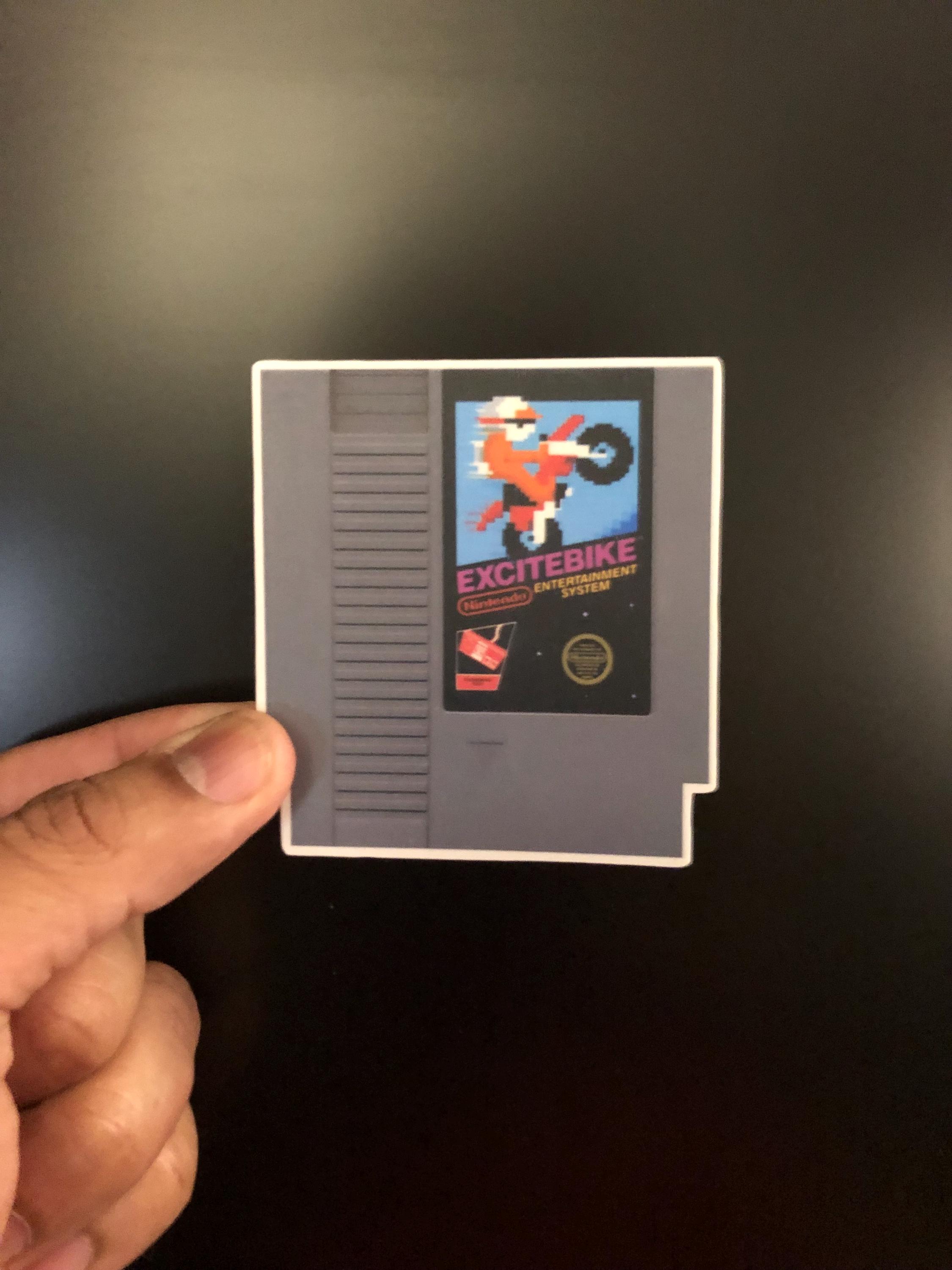 Custom Nes Sticker Label EXCITEBIKE 2.75x3.0 Sticker, Label, NES Gift, Video Game Sticker! - Etsy