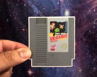 KID ICARUS 2.75x3.0 Sticker, label, NES gift, video game sticker!