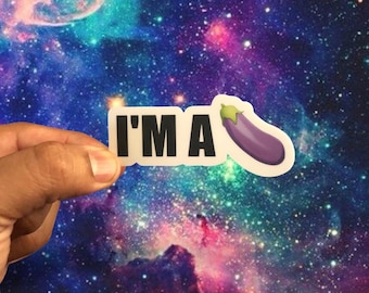 I'M A D*CK US 3.25x1.25 Sticker-High Quality Matt Vinyl and Waterproof - For laptop, fridge or car. Great gift.