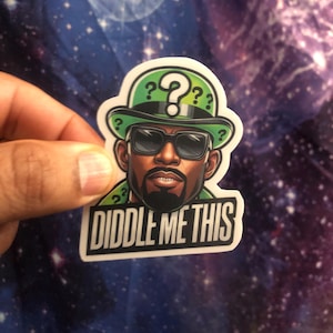 DIDDLE Me THIS Sticker-3.00x2.25 High Quality Matt Vinyl and Waterproof - For laptop, fridge or car. Great gift.