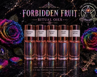 Forbidden Fruit Ritual Oils | Gothic Gourmand Perfume Oil Discovery Set