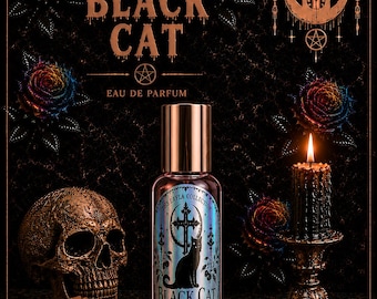 Black Cat Perfume Oil & Spray | Amber, Cashmere, Sandalwood, and Vanilla