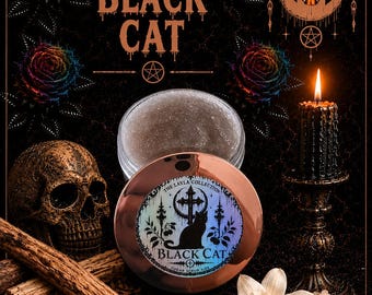 Black Cat Sugar Scrub 4 oz | Amber, Cashmere, Sandalwood, and Vanilla