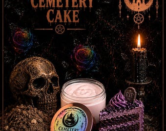 Cemetery Cake Silky Body Butter | Vanilla Cake, Dirt & Brown Sugar Moisturizer