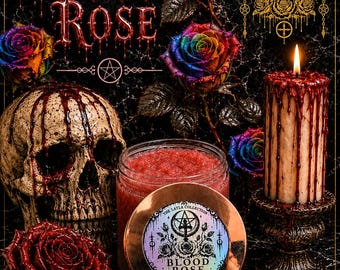 Blood Rose Sugar Scrub | Rose Petals, Vanilla & Egyptian Musk | 4 oz