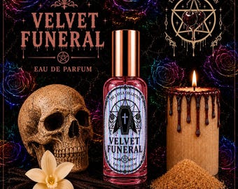 Velvet Funeral Perfume Oil & Spray | Vanilla Cashmere Gothic Gourmand Fragrance