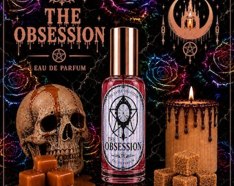 The Obsession Perfume Oil & Spray | Caramel Vanilla Amber Gothic Gourmand Fragrance