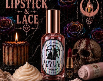 Lipstick & Lace Perfume Oil and Spray | Vanilla Musk, Cashmere, and Powder Fragrance