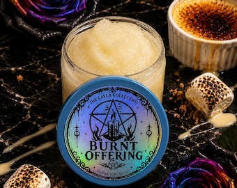 Burnt Offering Sugar Scrub – Crème Brûlée & Marshmallow Cream