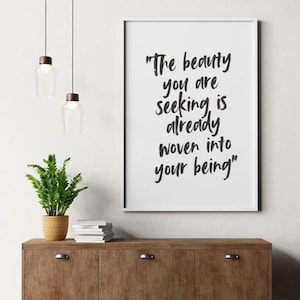 Digital print | Wall art | wall decor| Framable art| enneagram 4 |quote print|downloadable art |home decor | enneagram type four | poster