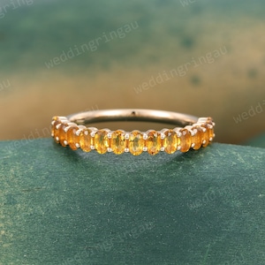 Citrine anniversary shop band