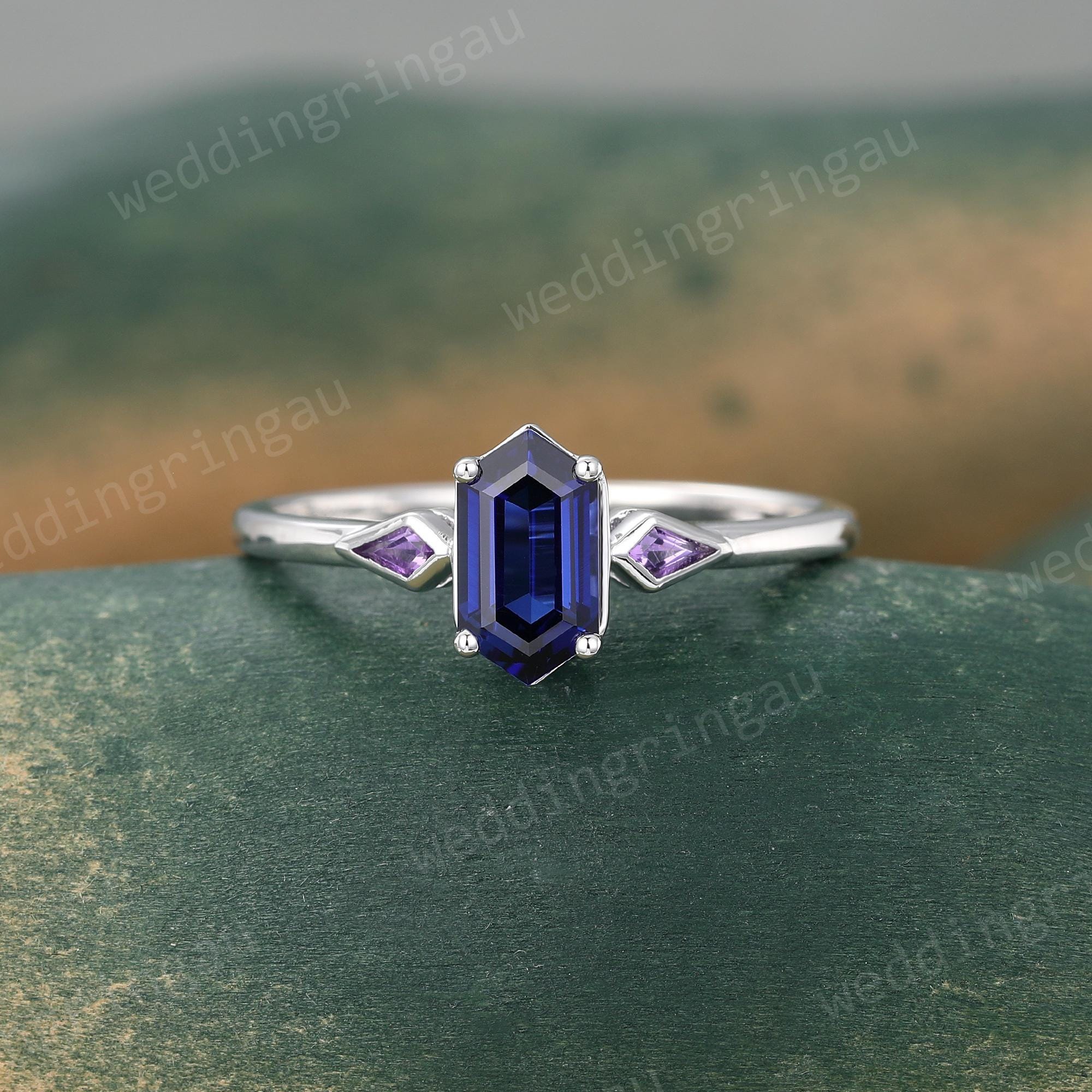 Amethyst and Diamond Sterling 925 Ring (JL) Amethyst and Diamond Sterling 925 Ring (JL)