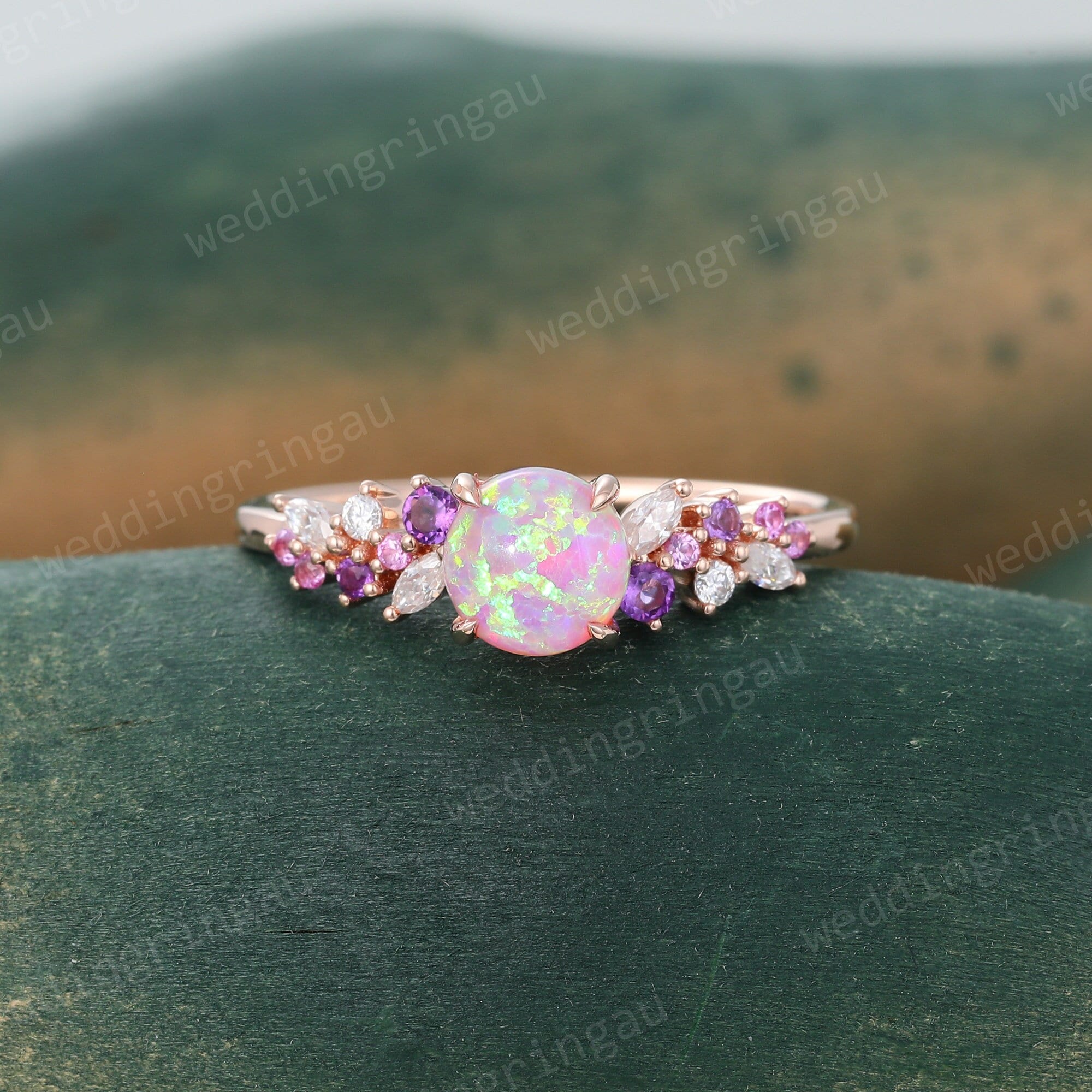 Pink Sapphire Ring Etsy Australia