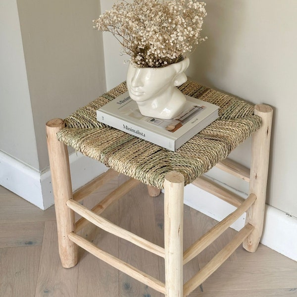 Moroccan wooden stool X Large 45cm×42.5cm