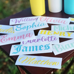 Vinyl Sticker, Name Sticker, Custom Name Decal, Decals, Vinyl Decal, Name Decals, Vinyl Name Decal, Personalize, Custom, School, Tumbler