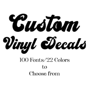Custom Name Vinyl Decal: Personalized Stickers for Water Bottles, Laptops