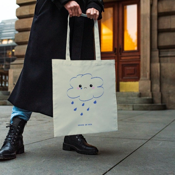 Rain Cloud Tote Bag