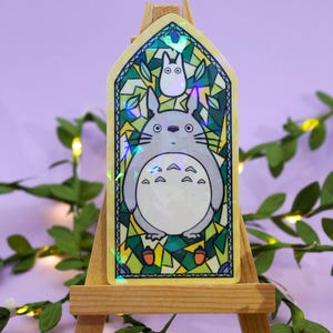 Mon voisin Forest Guardian Sprite Sticker pour vitrail Sticker adhésif pour ordinateurs portables Carnets de notes Téléphones Tablettes Bouteilles Kindle