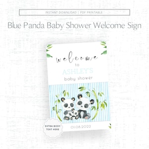 Zestaw powitalny na Baby Shower Blue Panda