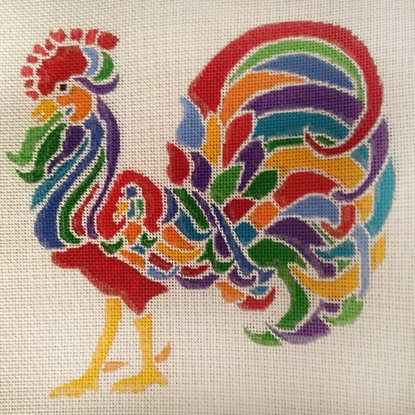Abstract Rooster Etsy