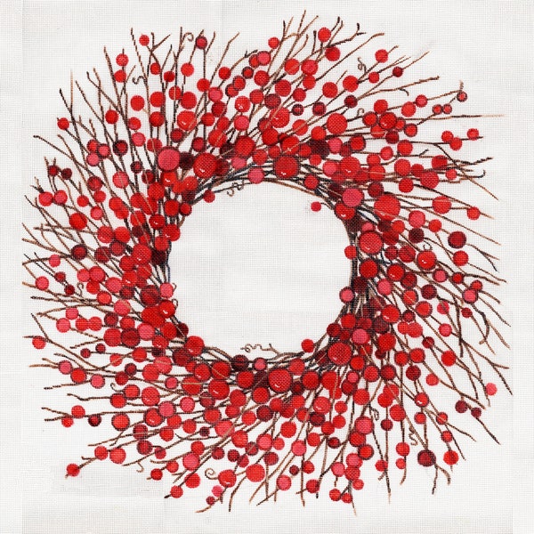 Needlepoint Wreath Etsy