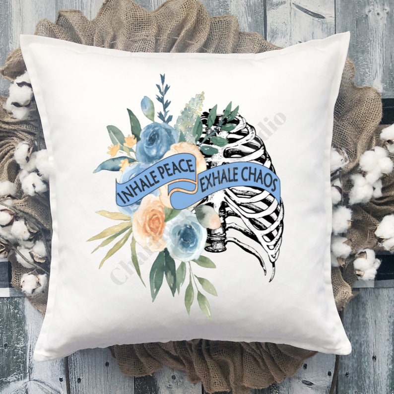 Inhale Peace Exhale Chaos PNG Inner Peace PNG Women - Etsy