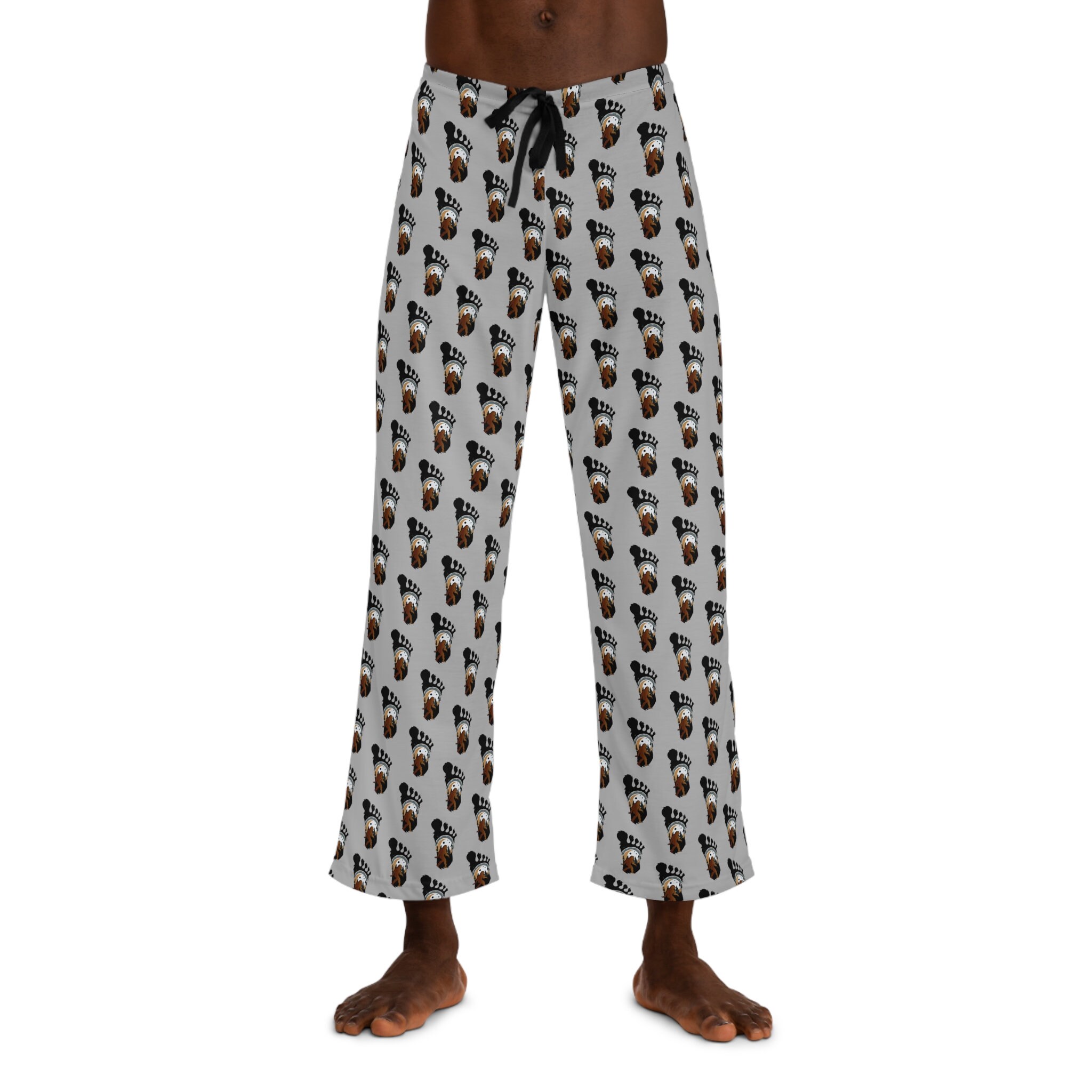 Bigfoot Art Men s Pajama Pants Sasquatch Print Night Sleep Pants