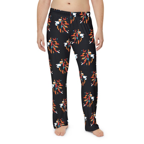 Pants Pattern Art Sleepwear PJ Gift Wolf Men s Pajama Pants Native Wolf Pattern Sleep Bottoms First Nation Spirit Animal Pajama Bottoms Etsy UK