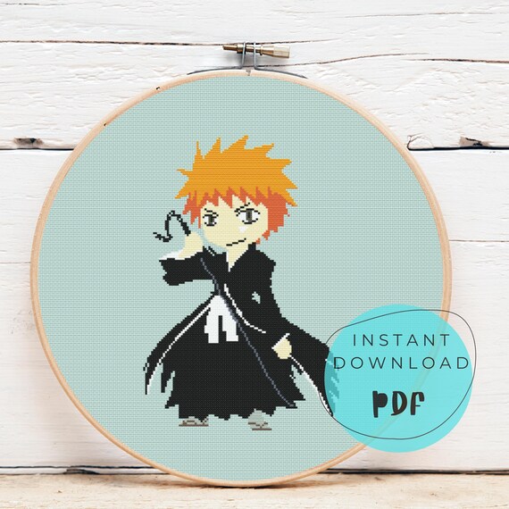 Kurosaki Ichigo Svg, Bleach Svg, Bleach Anime Svg, Bleach Ch