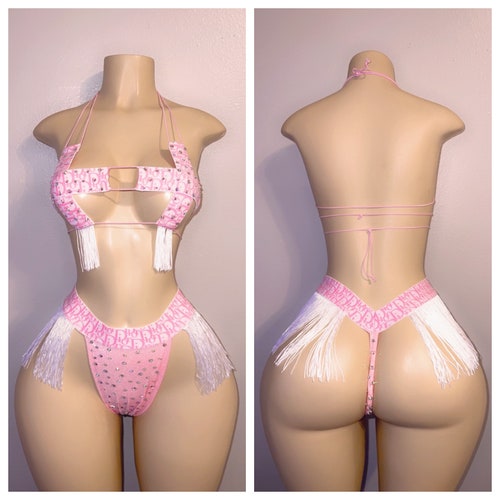 Exotic Dancewear Barbie Two Piece Fringe Set Etsy