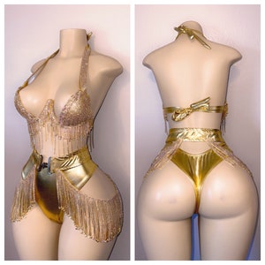 Your Stripper Outfits - Queen Outfit. Bra Set w/Stones Crown,belly chain  included. Use TENOFFEVERYTHNG for discount. Link to outfit