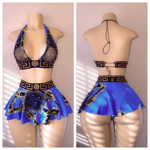 Exotic Dancewear 3 Piece Skirt Set Etsy