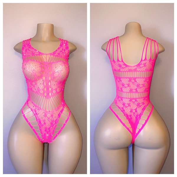 Exotic Dancewear lace one piece fits XS-L