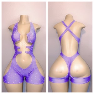 Exotic Dancewear DIAMOND CHAP CUTOUT