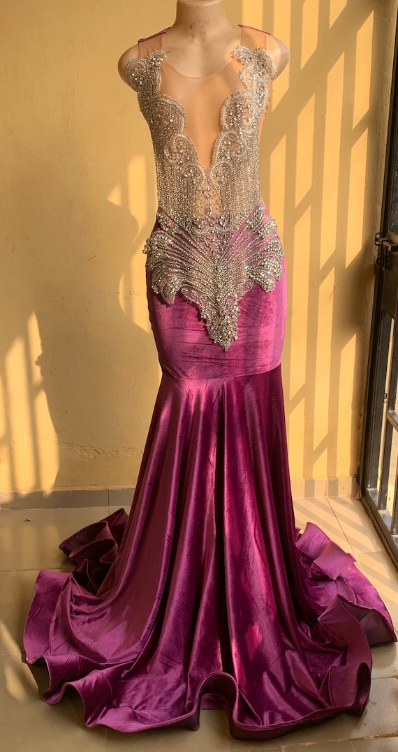 Long Fitted Pink Prom Dress sleeveless Mermaid Prom Dress reception Dress prom Dress. Etsy UK
