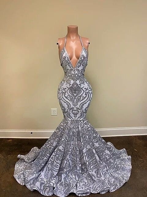 Gray prom dress Etsy Mexico