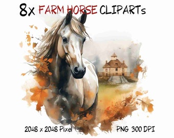 Watercolor horses clipart png, Horse lover, Horse illustration, Watercolor animals, Wild horses, Farm horses, Horse subimation