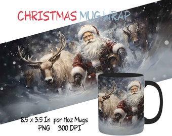 Christmas mug wrap design png, Merry Christmas png, sublimation template, season design mug wrap, Christmas sublimation