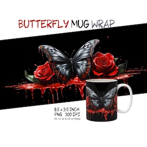 Butterfly tumbler wrap png, floral tumbler, butterfly tattoo, butterfly tumbler, butterfly clips, sublimation butterfly