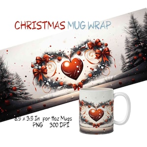 CHRISTMAS mug template, png mug wraps, coffee mugs template, png design, sublimation png template, high res