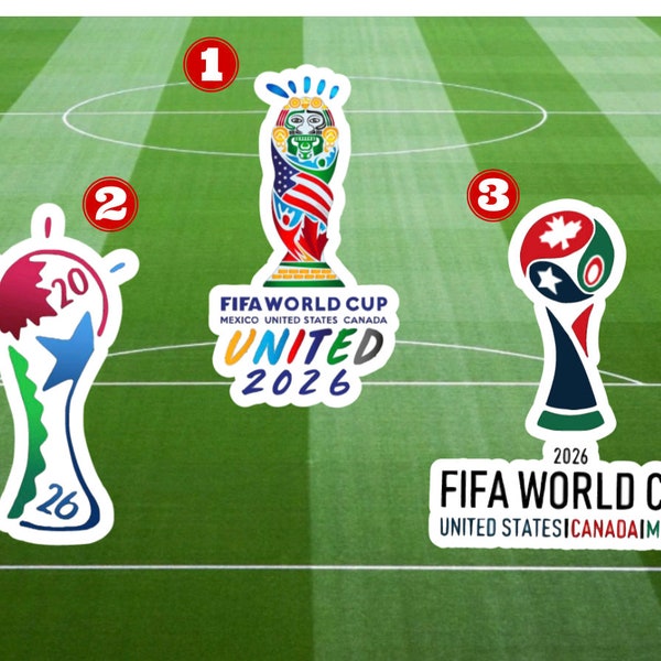 FIFA World Cup Sticker, FIFA 2026 World Cup Sticker, Fifa Decal, Soccer stickers, Mexico, USA, Canada, Soccer