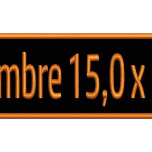 Patch Brodé NOM-TEXTE Patch Thermocollant Personnalisable Rectangulaire image 8